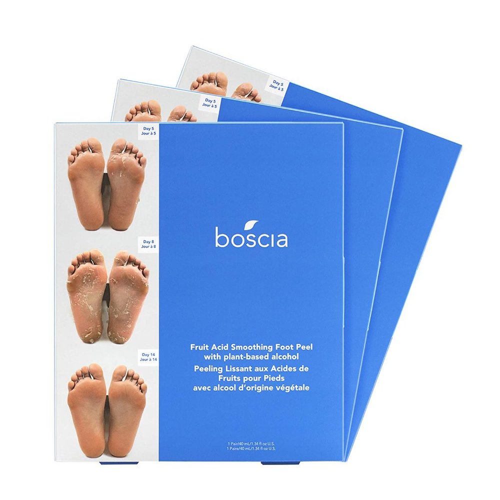 3 PACK- boscia Fruit Acid Smoothing Foot Peel- NIB